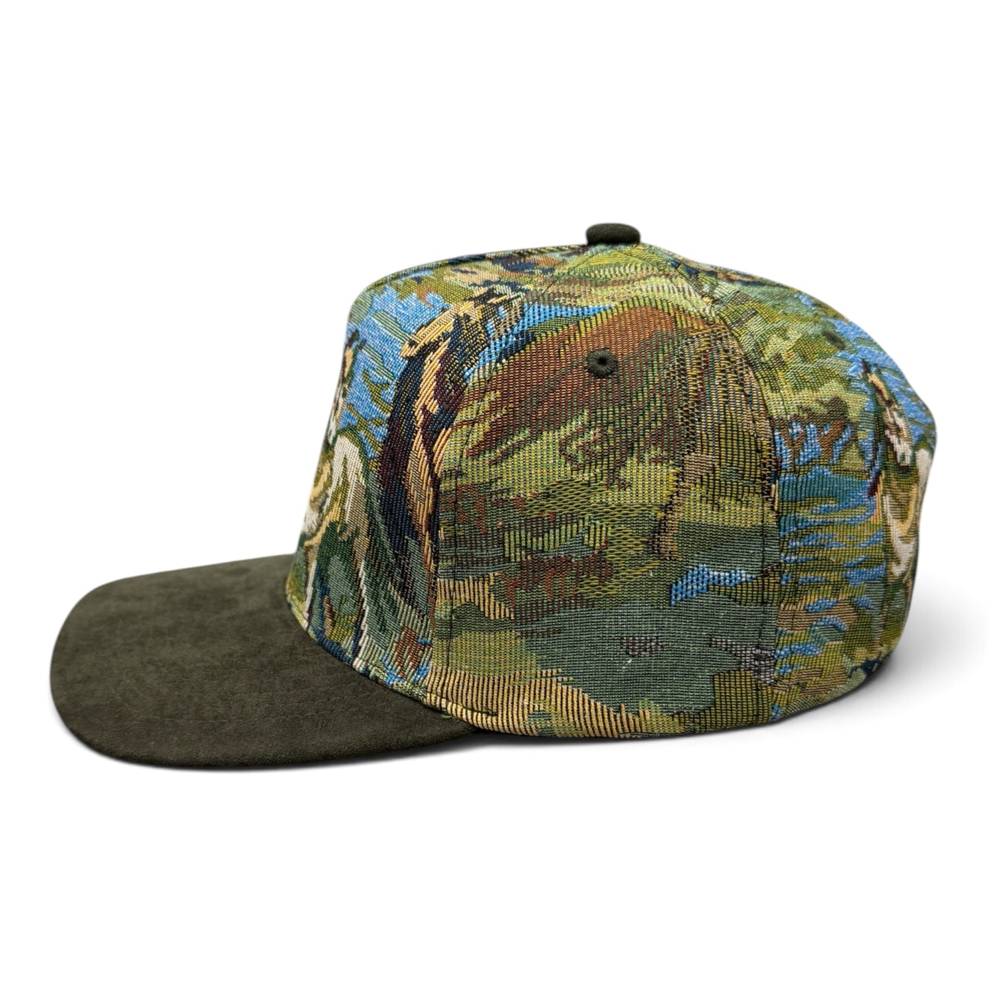 5 Panel Jacquard on Military Green