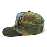 5 Panel Jacquard on Military Green