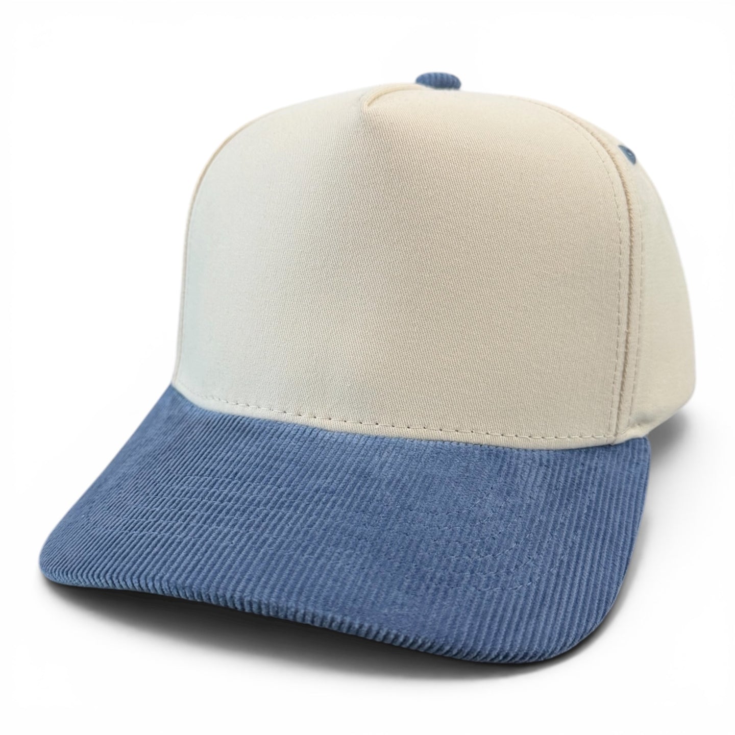 Cream/ Slate Blue Corduroy