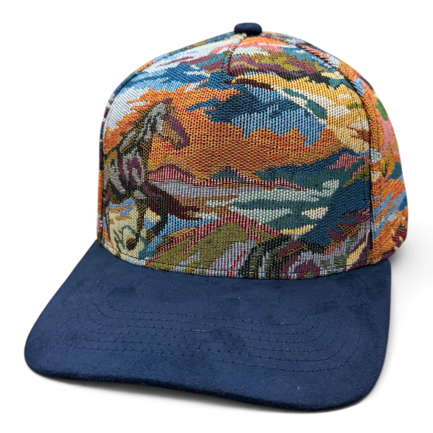 5 Panel Jacquard Navy