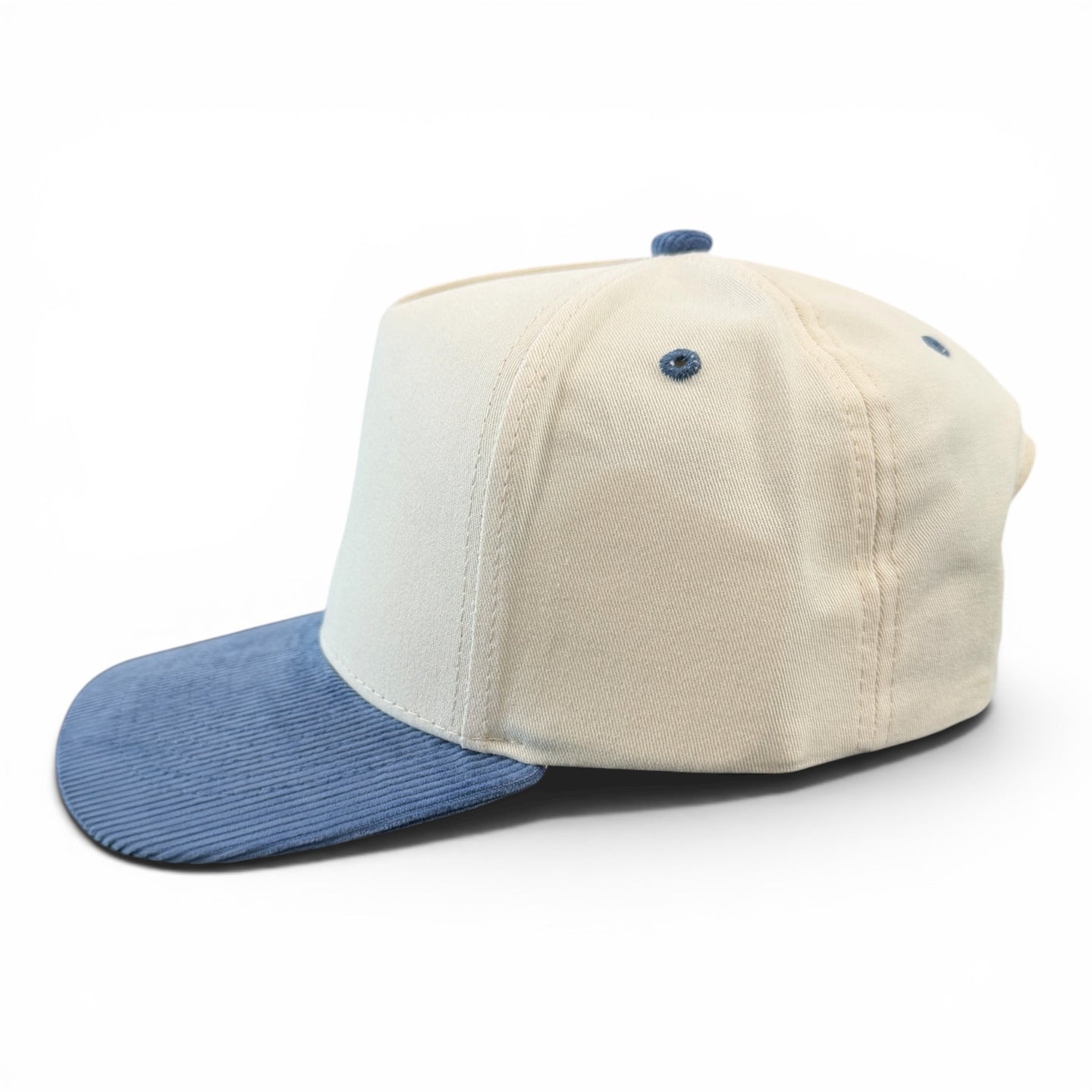Cream/ Slate Blue Corduroy