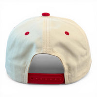 Cream/Red Corduroy Hat