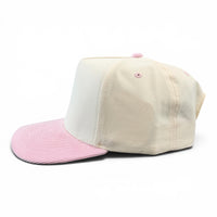 Cream/ Pink Corduroy