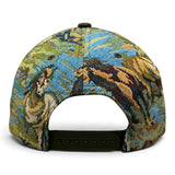 5 Panel Jacquard on Military Green