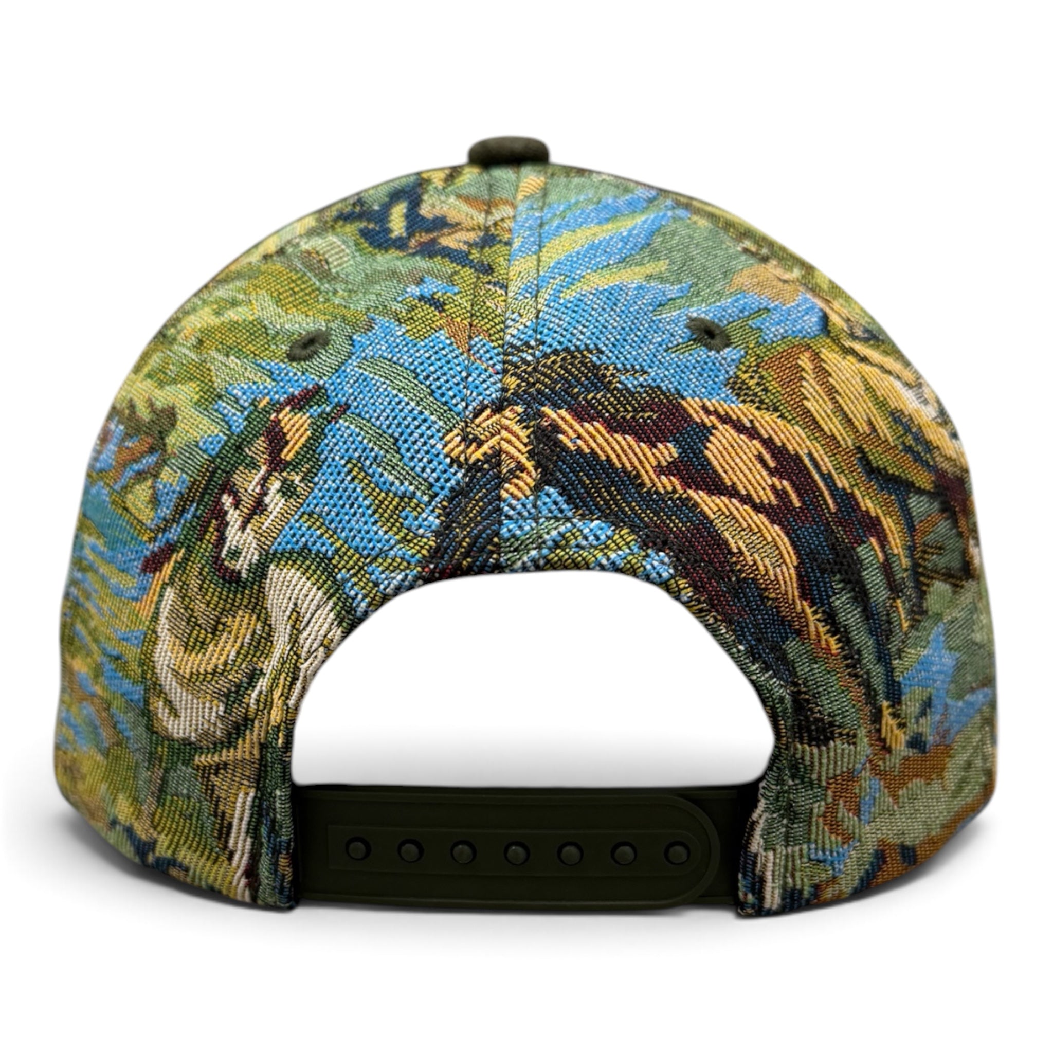 5 Panel Jacquard on Military Green