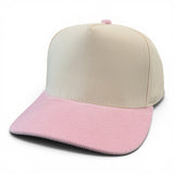 Cream/ Pink Corduroy
