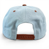 Denim/ Saddle Brown