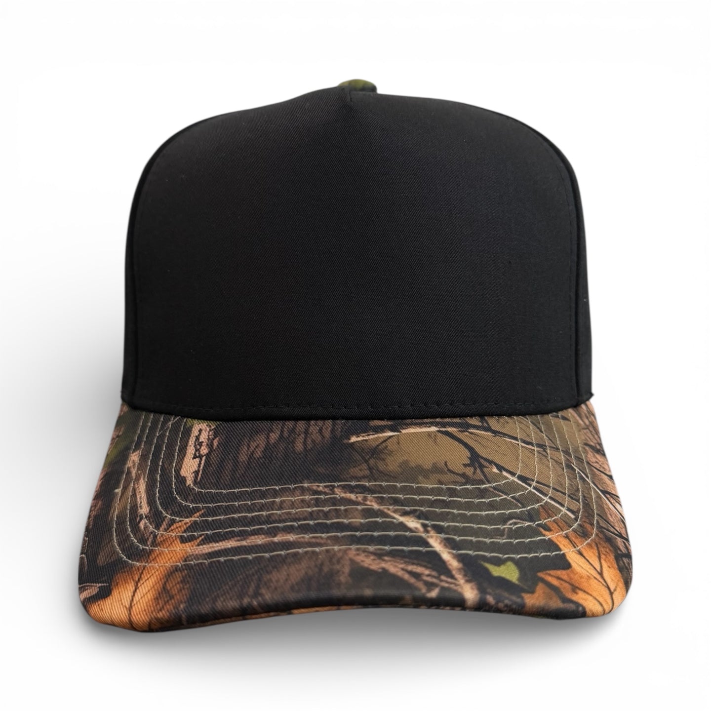 Black/Camo 5 Panel Hat