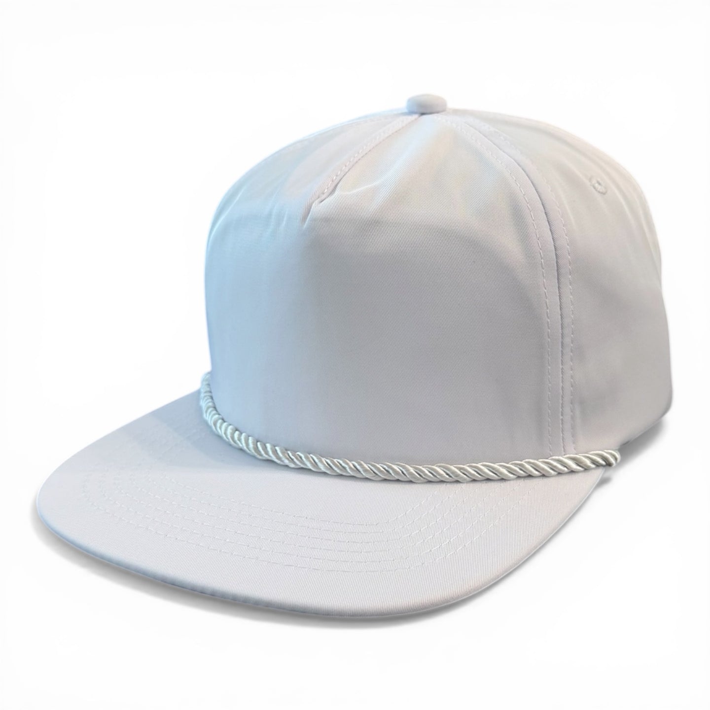 5 Panel White Hat