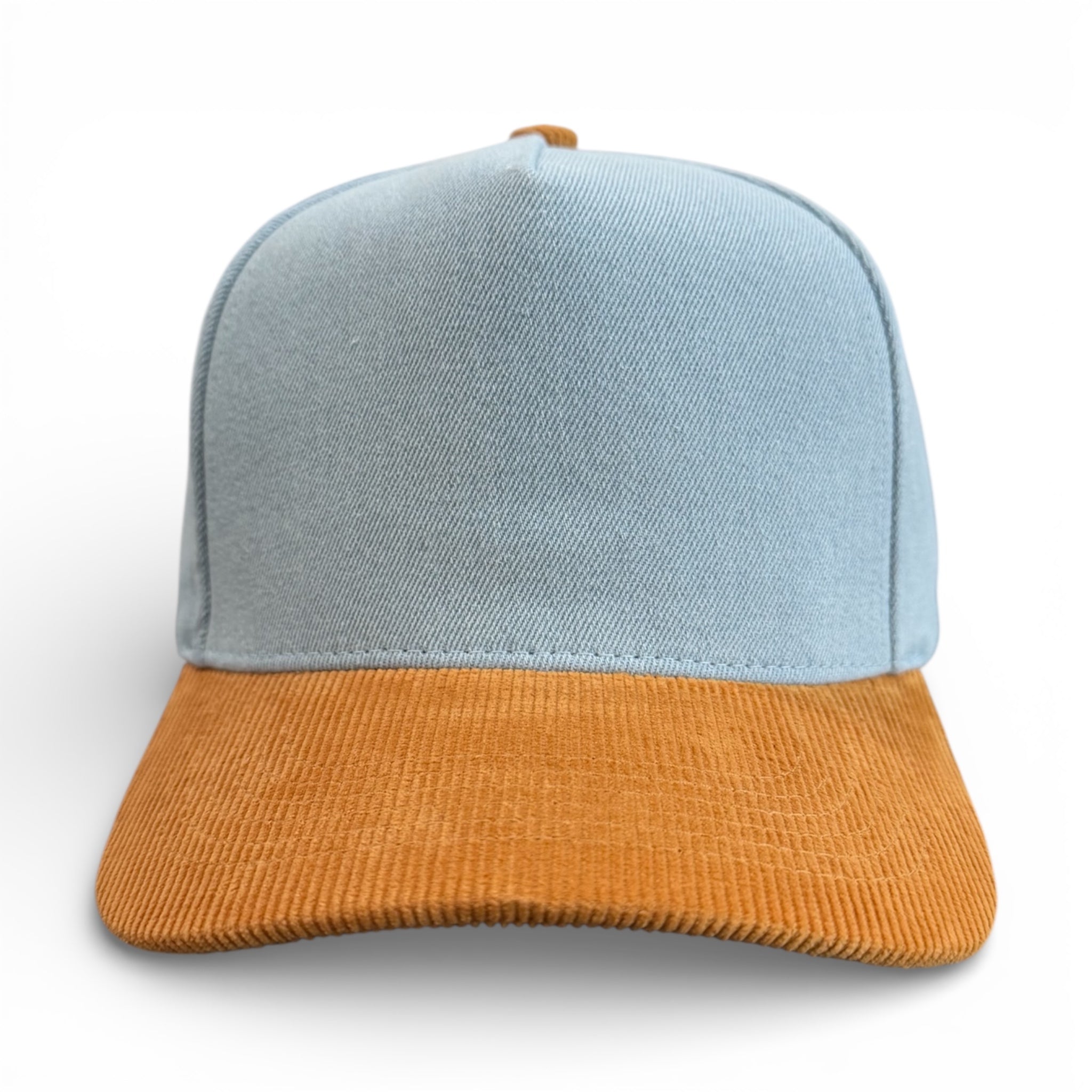 Denim/Saddle Brown Jean 5 Panel Hat
