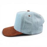 Denim/ Saddle Brown
