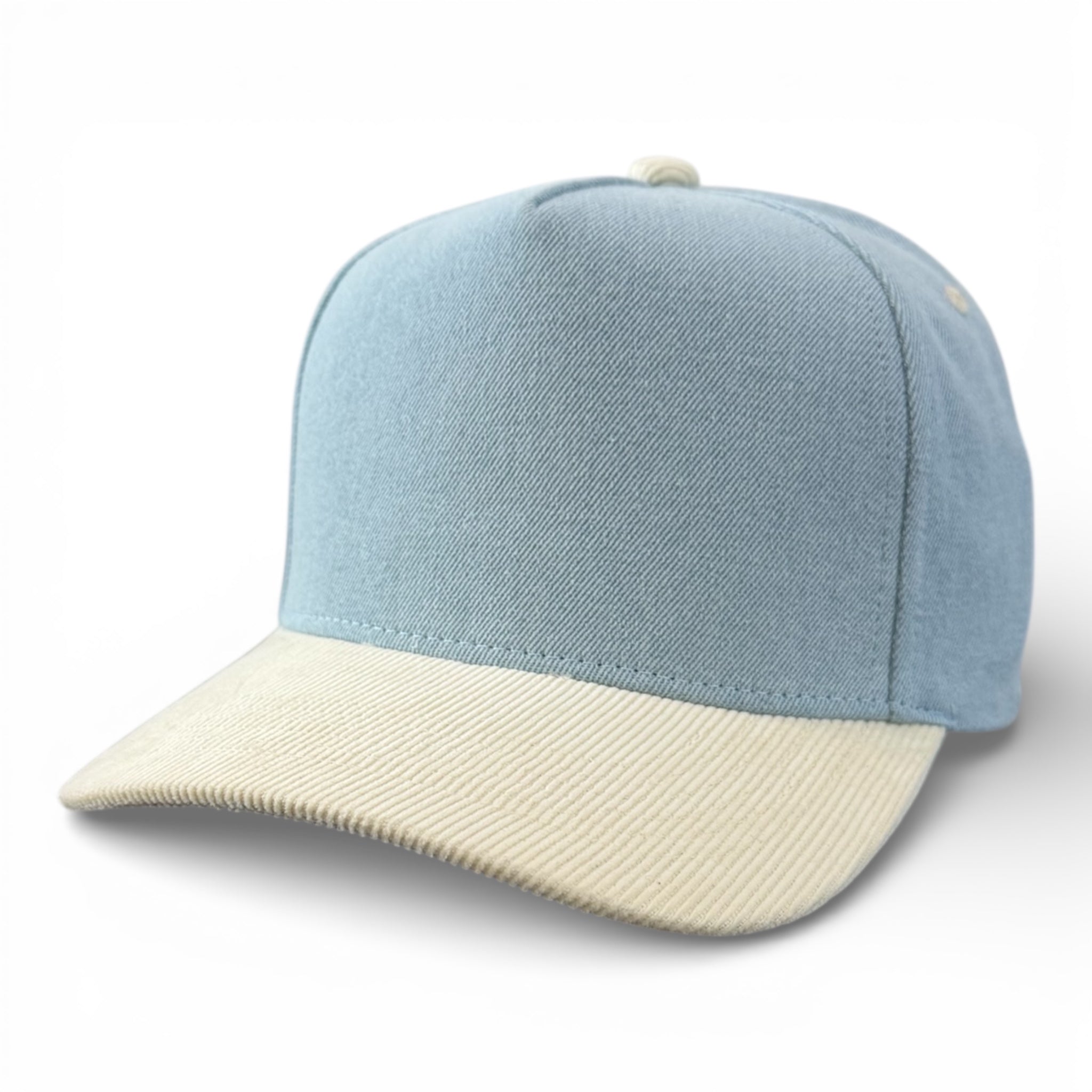Denim/Cream Jean 5 Panel Hat