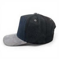 Black/Dark Grey Jean 5 Panel Hat