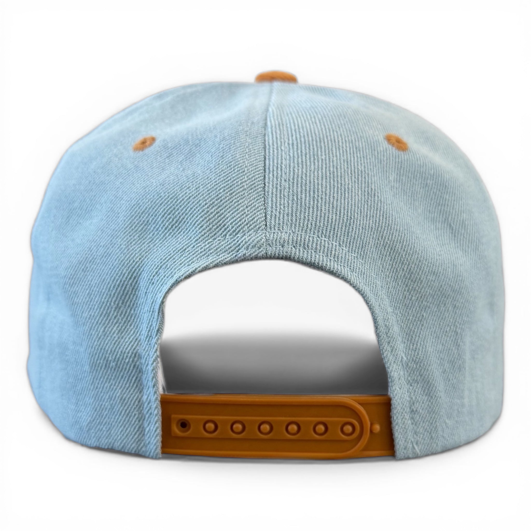 Denim/Saddle Brown Jean 5 Panel Hat