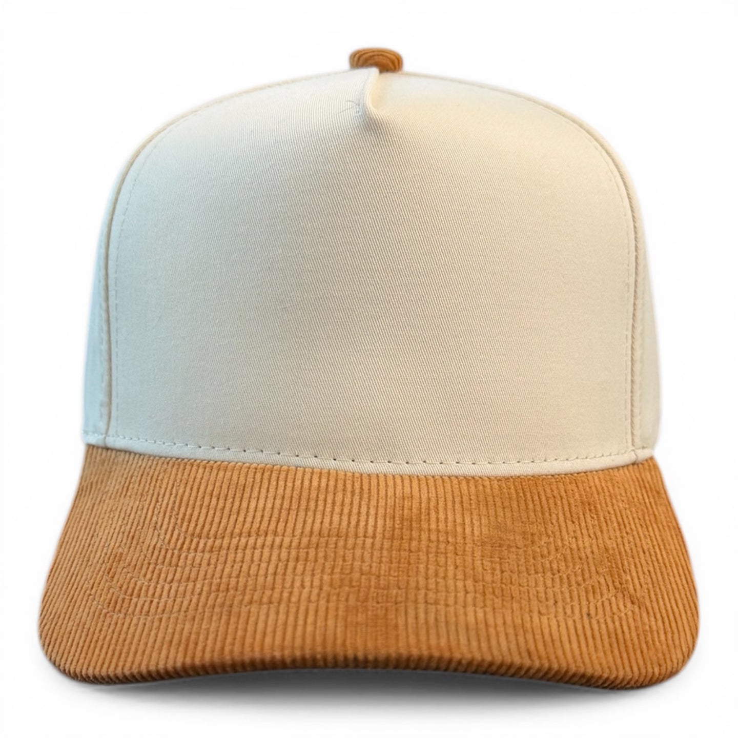 Cream/Saddle Corduroy Hat