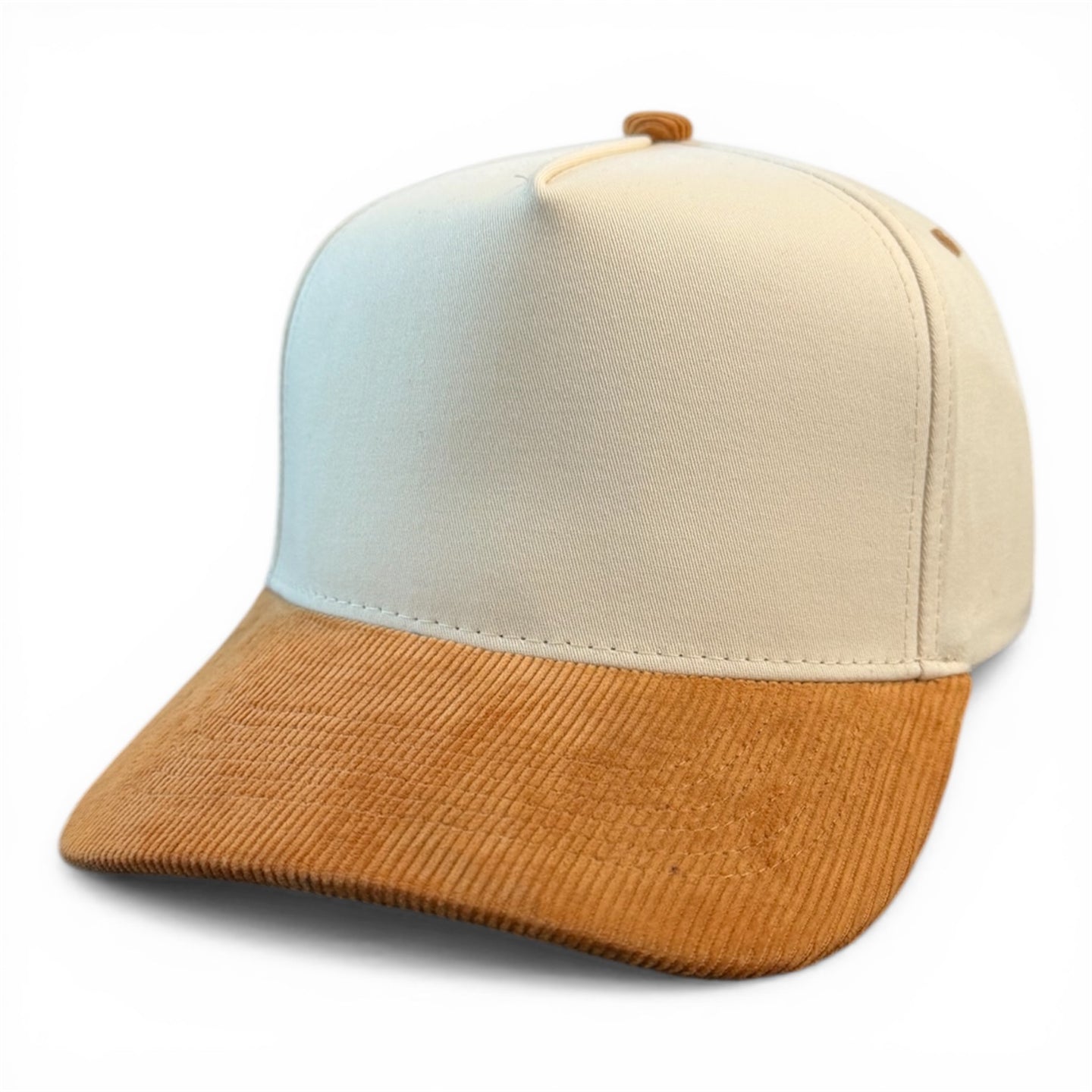 Cream/Saddle Corduroy Hat