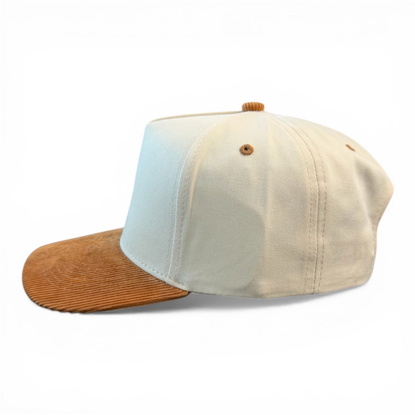 Cream/Saddle Corduroy Hat